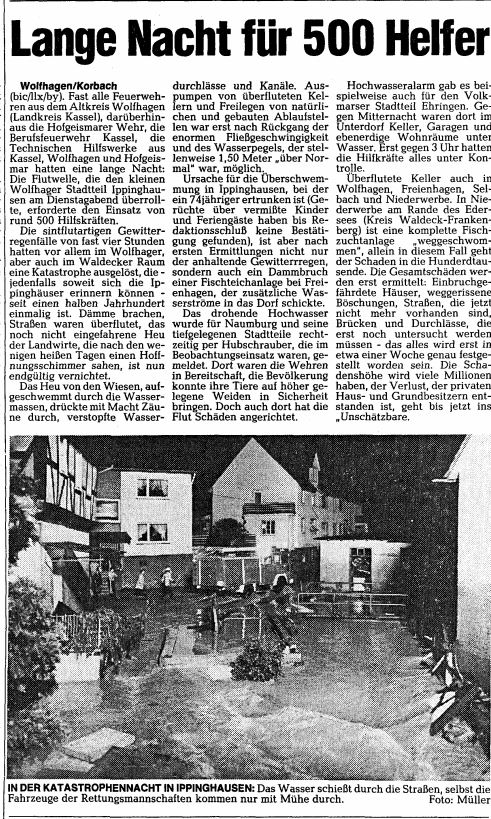 1987 07 01d Bericht über Hochwassereinsatz im Elbetal Teil 4 Bericht