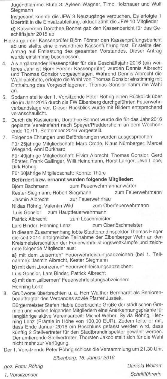 2016 02 11 JHV in Naumburger Nachrichten 2
