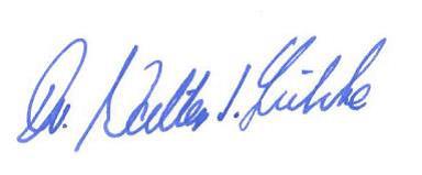 Unterschrift Dr. Walter Lübcke